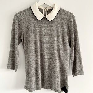 Ann Taylor Lightweight Top with Peter Pan Collar